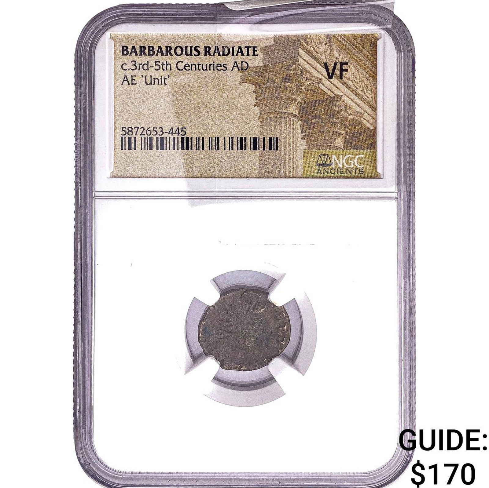 Gallic Barbarous Radiate Bronze Unit 3rd-5th Centuries AD NGC VF (1 of 2)