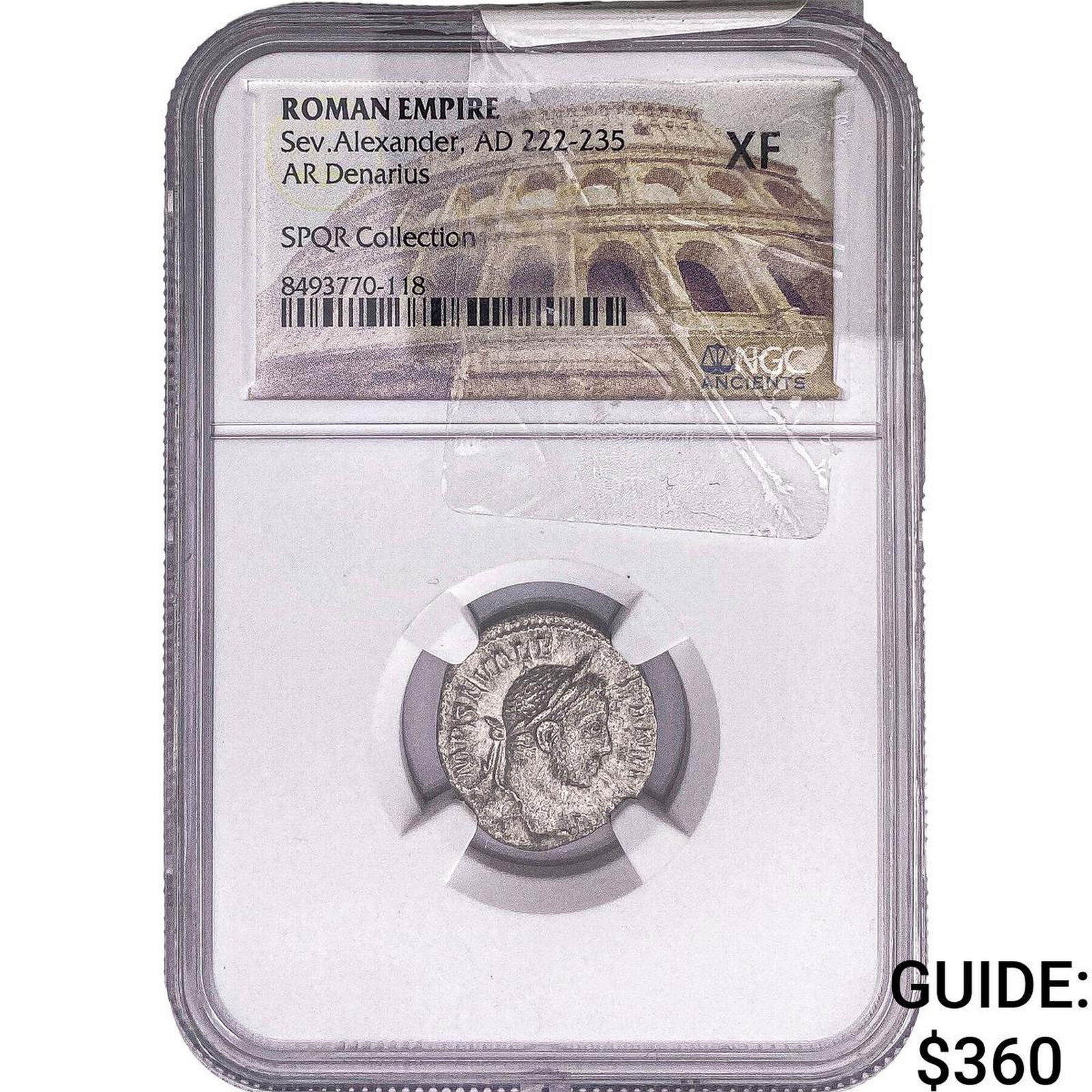 Roman Empire Sev. Alexander 222-235 AD Silver Denarius NGC XF (1 of 2)