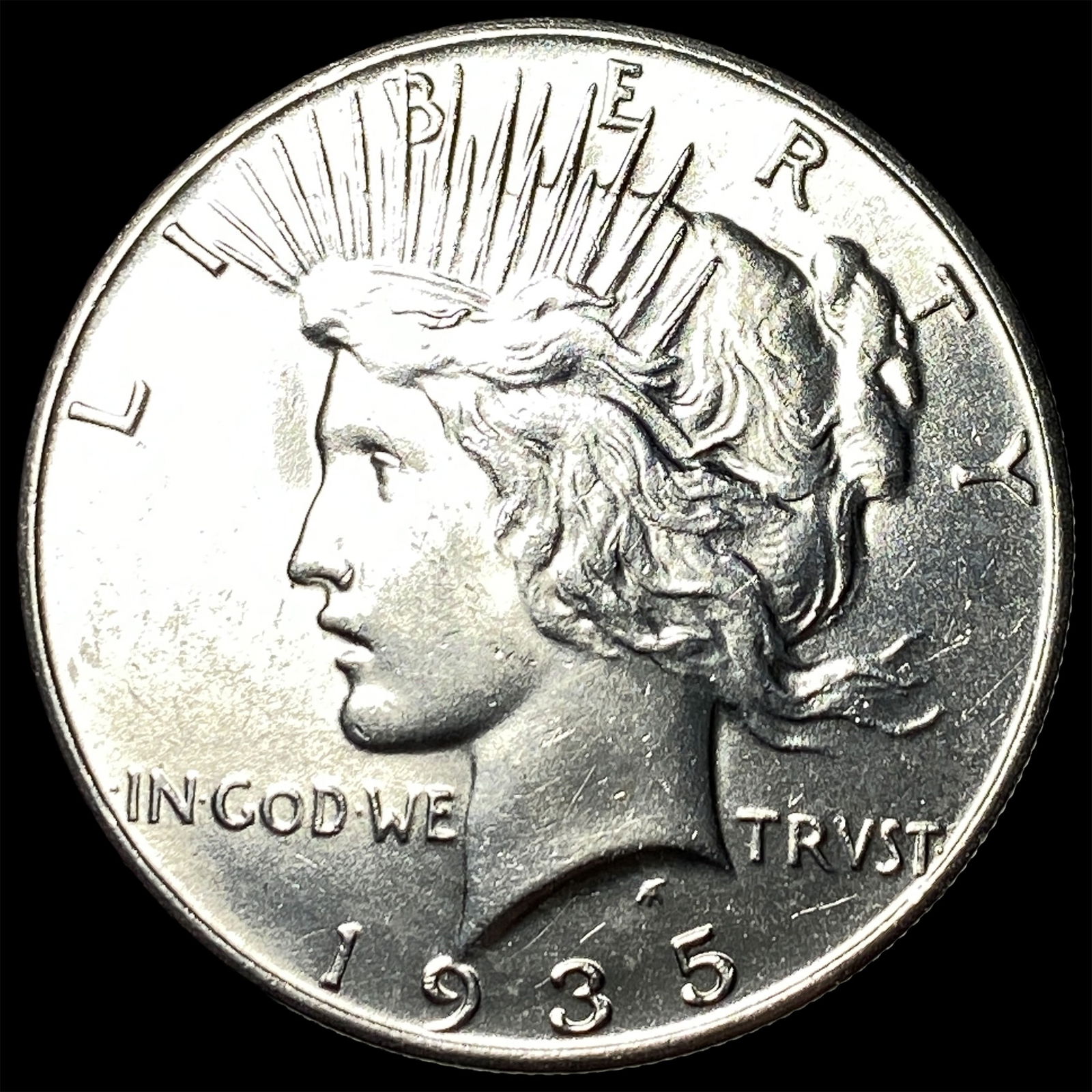 1935 Peace Silver Dollar CHOICE BU (1 of 2)