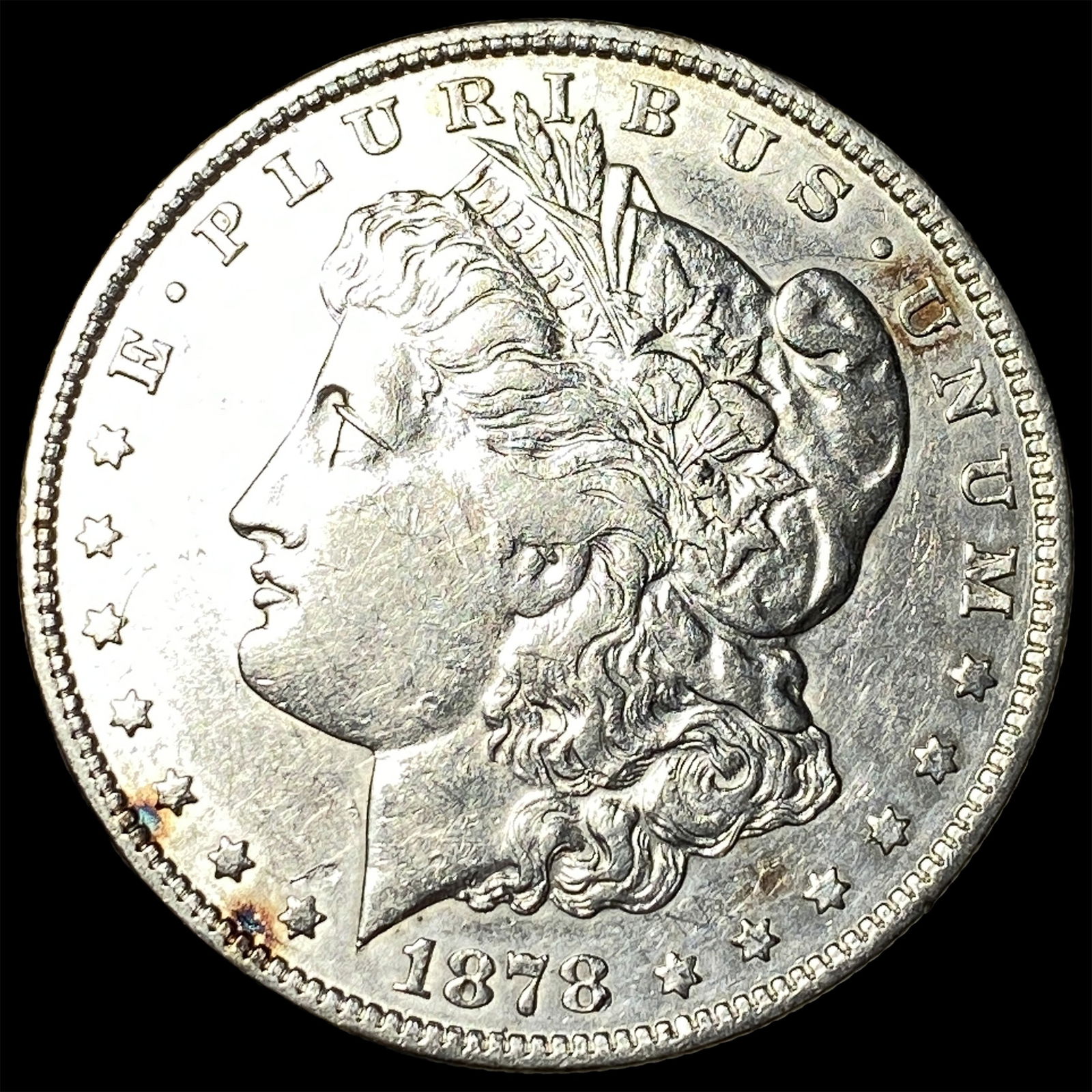 1878 Silver Morgan Dollar NEARLY UNCIRCULATED: 1878 Silver Morgan Dollar NEARLY UNCIRCULATED