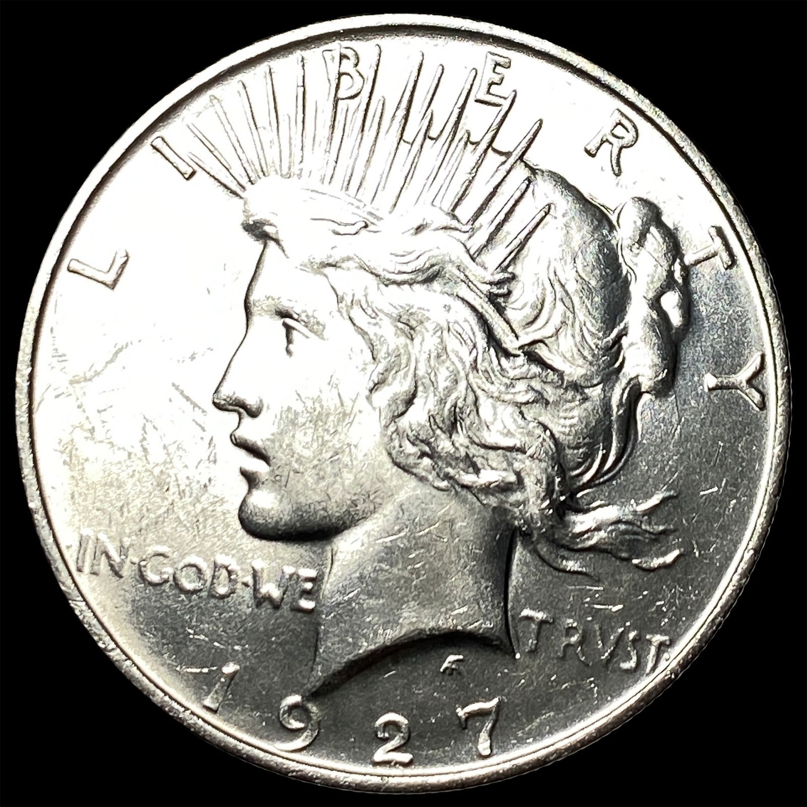 1927 Silver Peace Dollar CLOSELY UNCIRCULATED: 1927 Silver Peace Dollar CLOSELY UNCIRCULATED