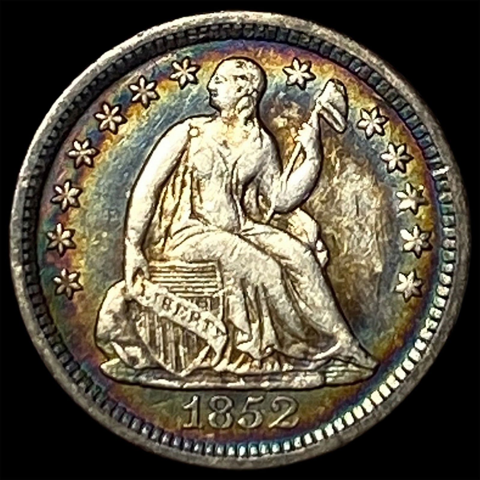 1852-O Silver Half Dime NICELY CIRCULATED: 1852-O Silver Half Dime NICELY CIRCULATED