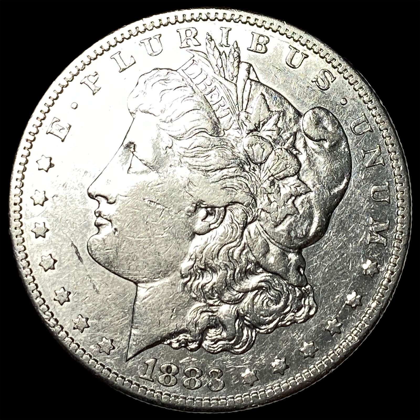 1883-S Silver Morgan Dollar CLOSELY UNCIRCULATED: 1883-S Silver Morgan Dollar CLOSELY UNCIRCULATED