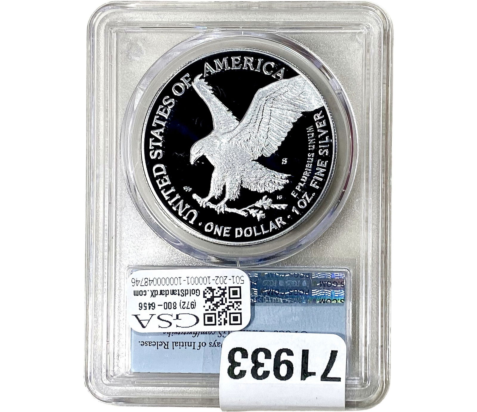 2022-S Silver Eagle PCGS PR70 DCAM - 2