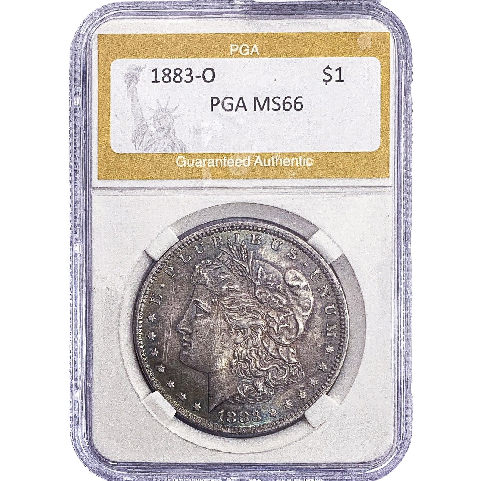 1883-O Morgan Silver Dollar PGA MS66: 1883-O Morgan Silver Dollar PGA MS66