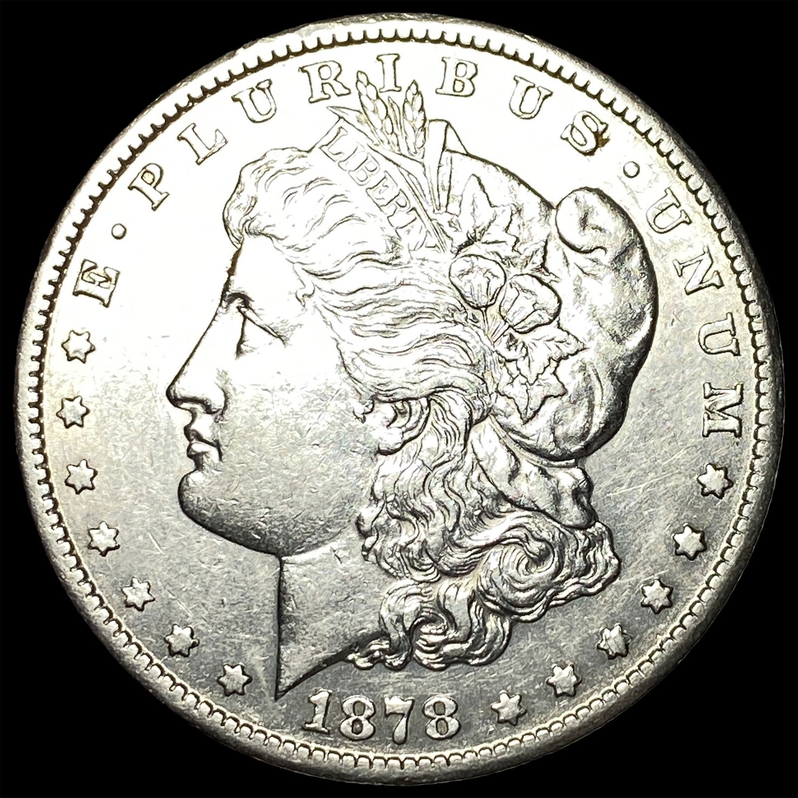 1878-S Silver Morgan Dollar CLOSELY UNCIRCULATED: 1878-S Silver Morgan Dollar CLOSELY UNCIRCULATED
