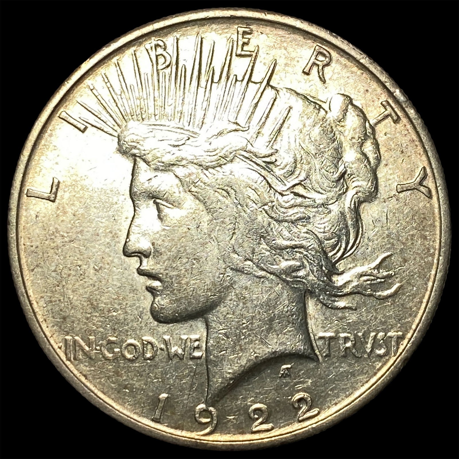 1922-S Silver Peace Dollar CHOICE AU (1 of 2)