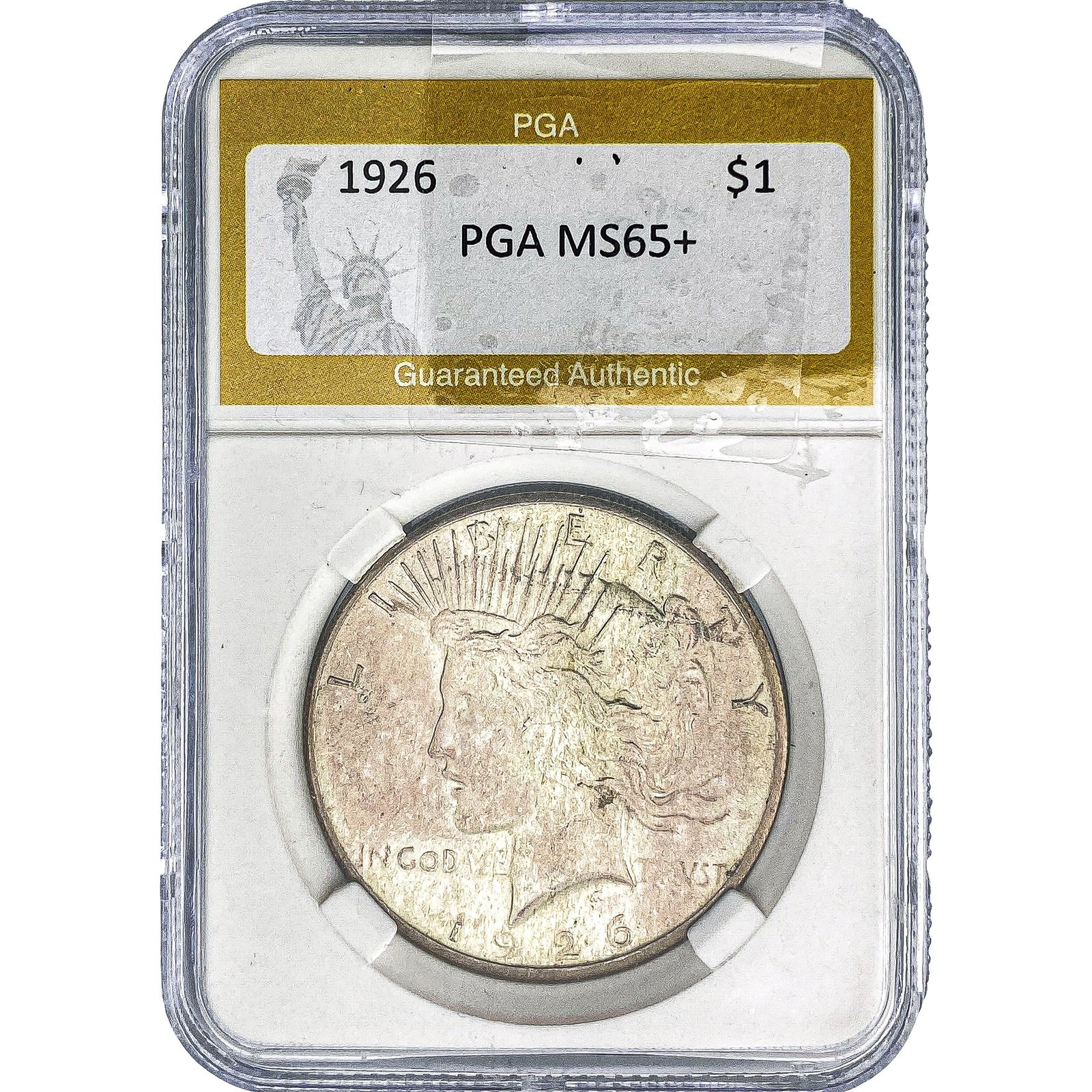 1926 Silver Peace Dollar PGA MS65+ (1 of 2)
