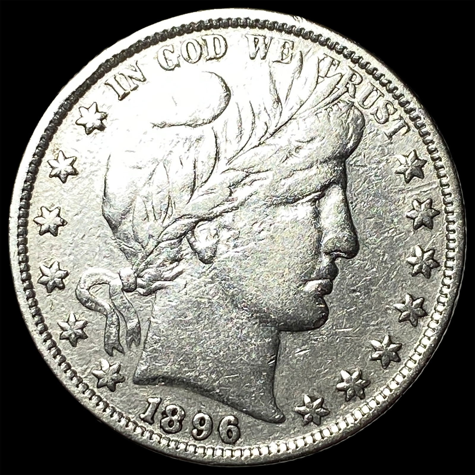 1896-S Silver Barber Half Dollar NEARLY UNCIRCULATED (1 of 2)