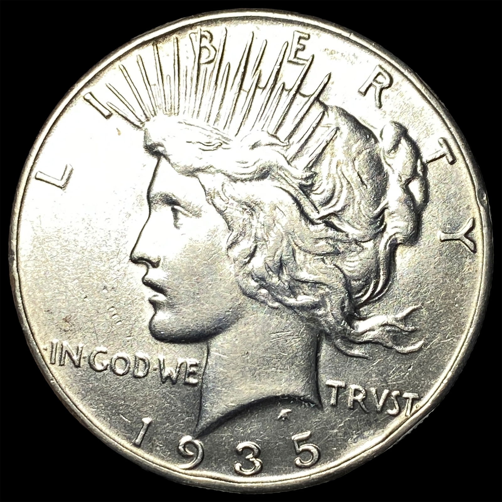 1935 Silver Peace Dollar CLOSELY UNCIRCULATED: 1935 Silver Peace Dollar CLOSELY UNCIRCULATED
