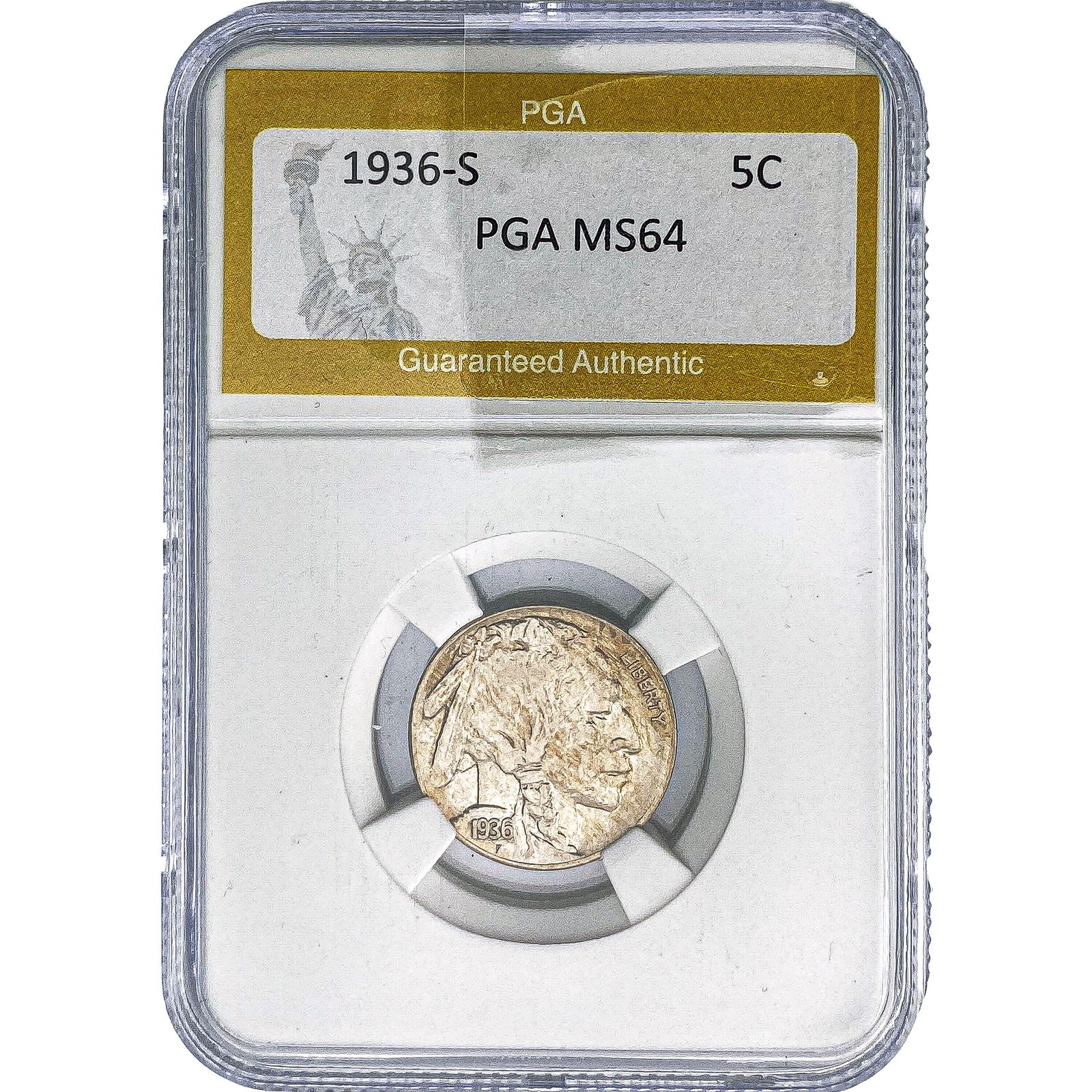 1936-S Buffalo Nickel PGA MS64 (1 of 2)