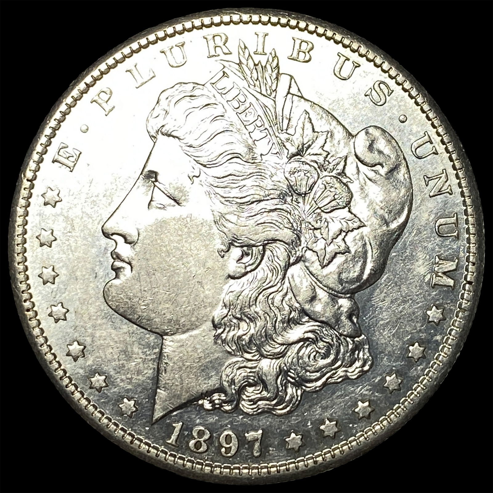 1897 Silver Morgan Dollar CHOICE AU (1 of 2)