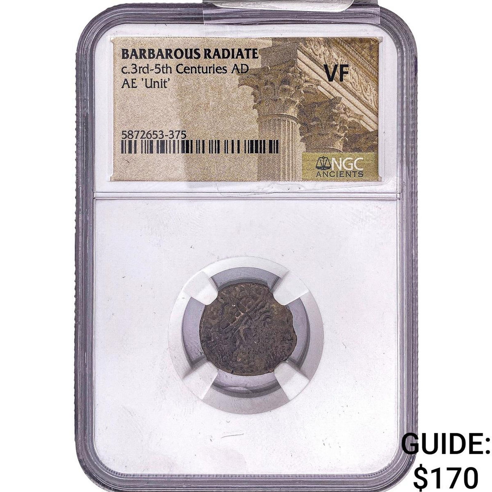 Gallic Barbarous Radiate Bronze Unit 3rd-5th Centuries AD NGC VF (1 of 2)