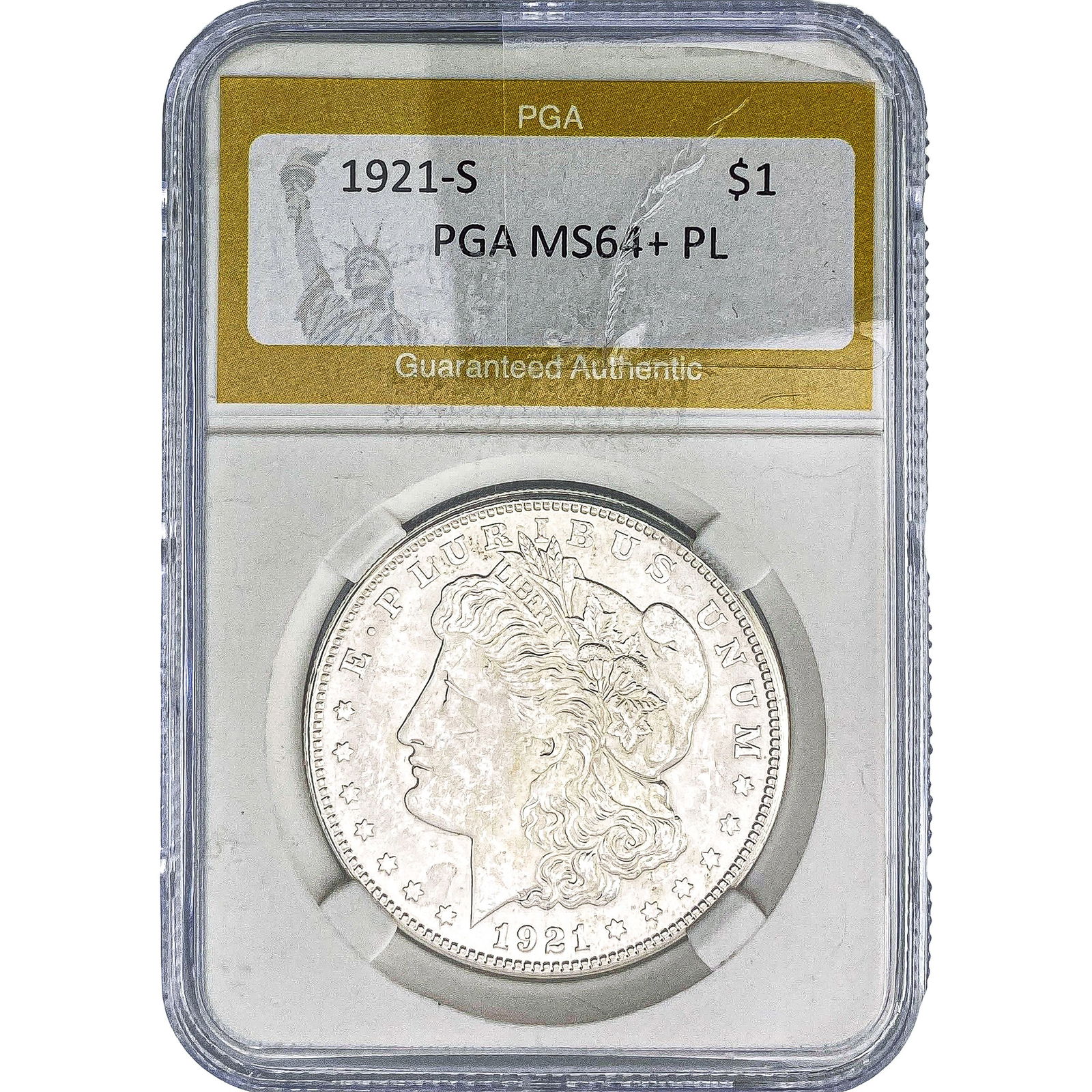 1921-S Morgan Silver Dollar PGA MS64+ PL (1 of 2)
