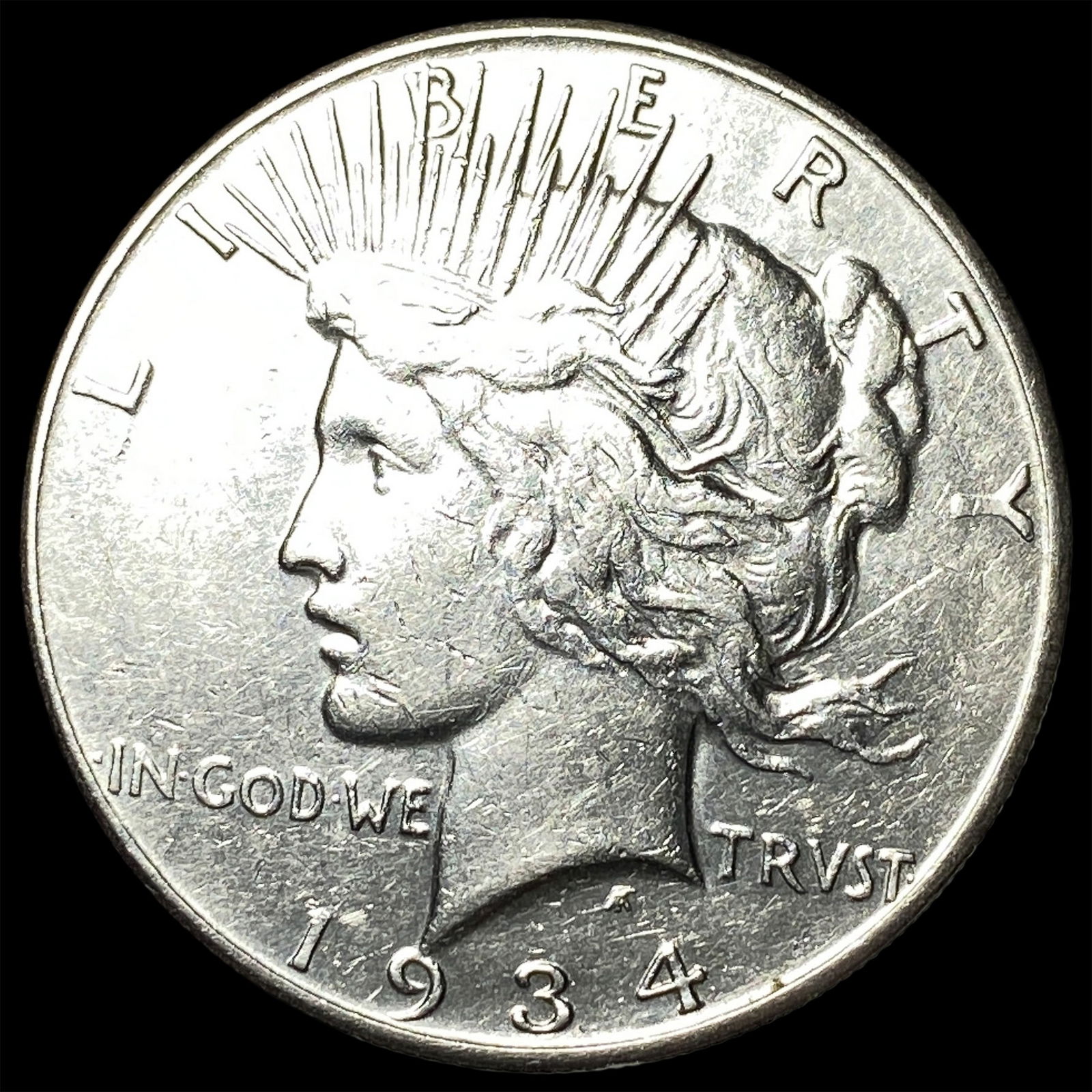 1934 Peace Silver Dollar CLOSELY UNCIRCULATED (1 of 2)