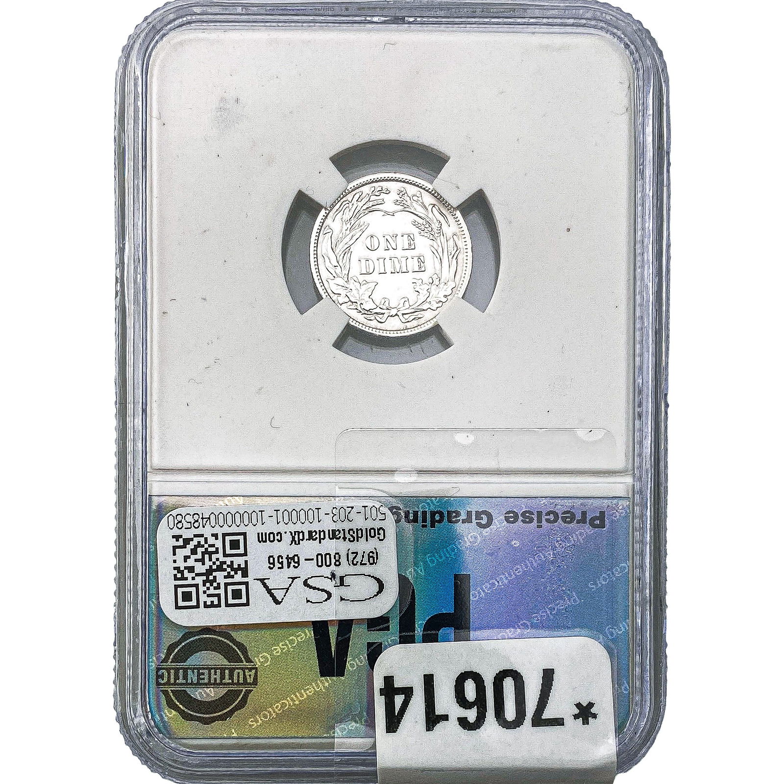 1908 Barber Dime PGA MS64 - 2