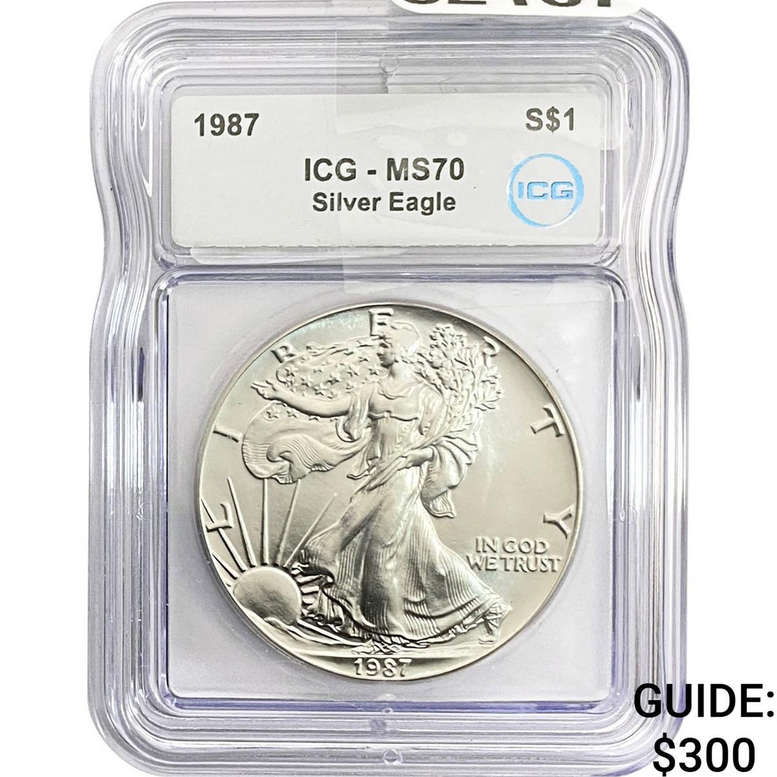 1987 SE ICG MS70 $1 Silver 1oz SE: 1987 SE ICG MS70 $1 Silver 1oz SE