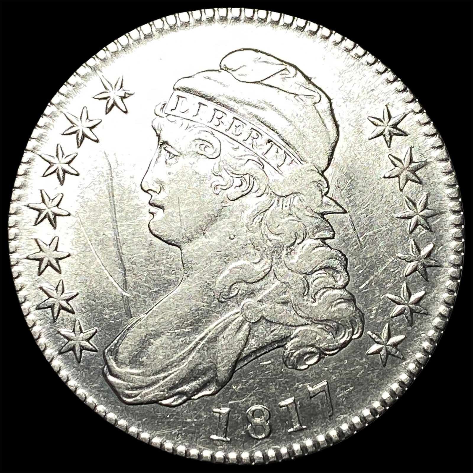 1817 Capped Bust Half Dollar CLOSELY UNCIRCULATED (1 of 2)