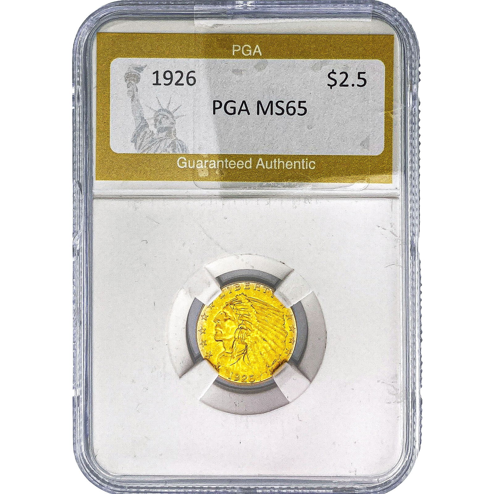 1926 $2.50 Gold Quarter Eagle PGA MS65: 1926 $2.50 Gold Quarter Eagle PGA MS65