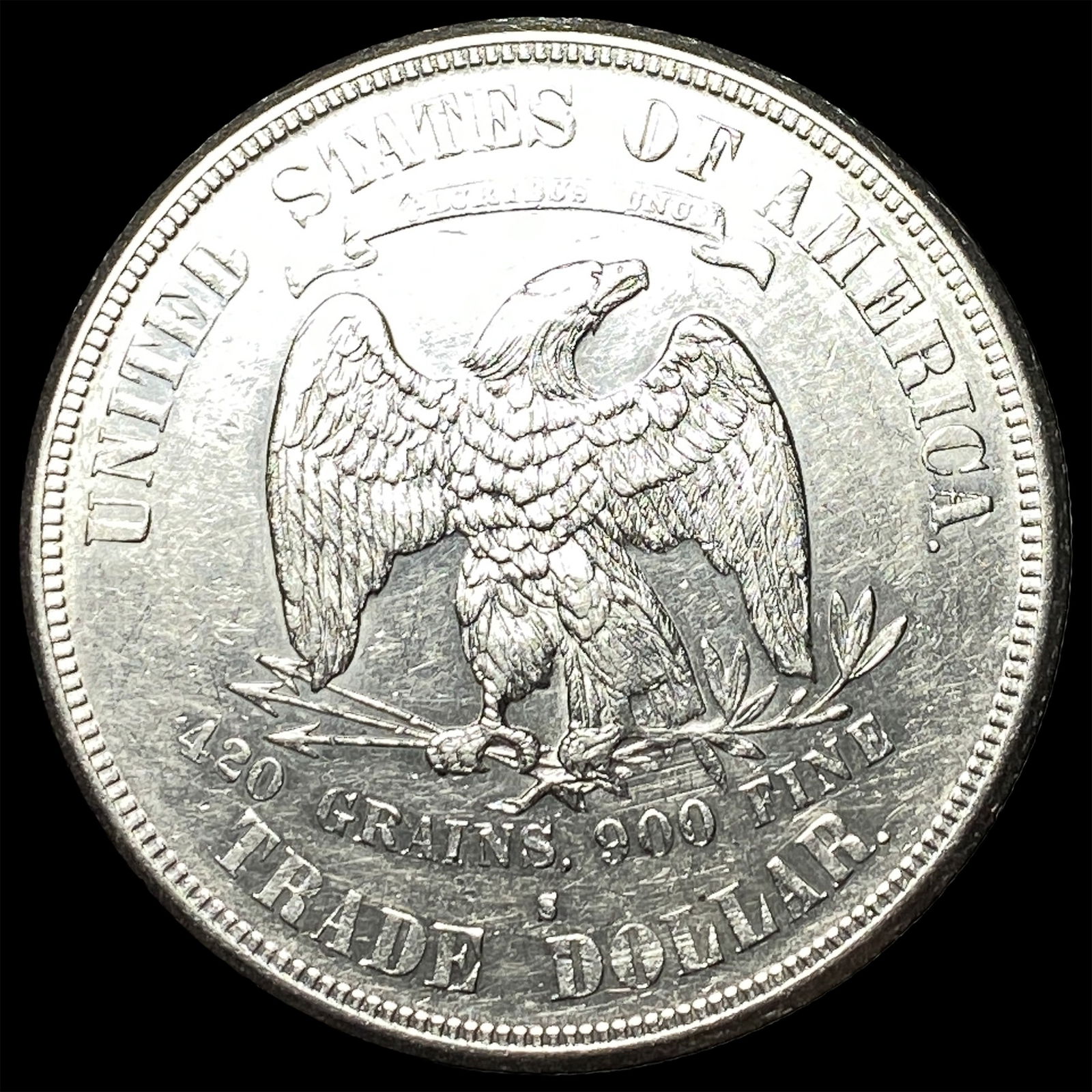 1874-S Silver Trade Dollar CLOSELY UNCIRCULATED - 2