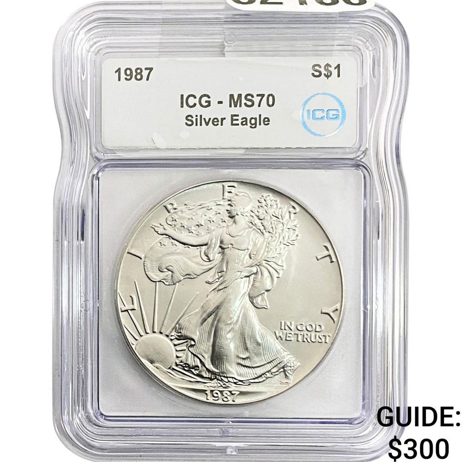 1987 SE ICG MS70 $1 Silver 1oz SE: 1987 SE ICG MS70 $1 Silver 1oz SE