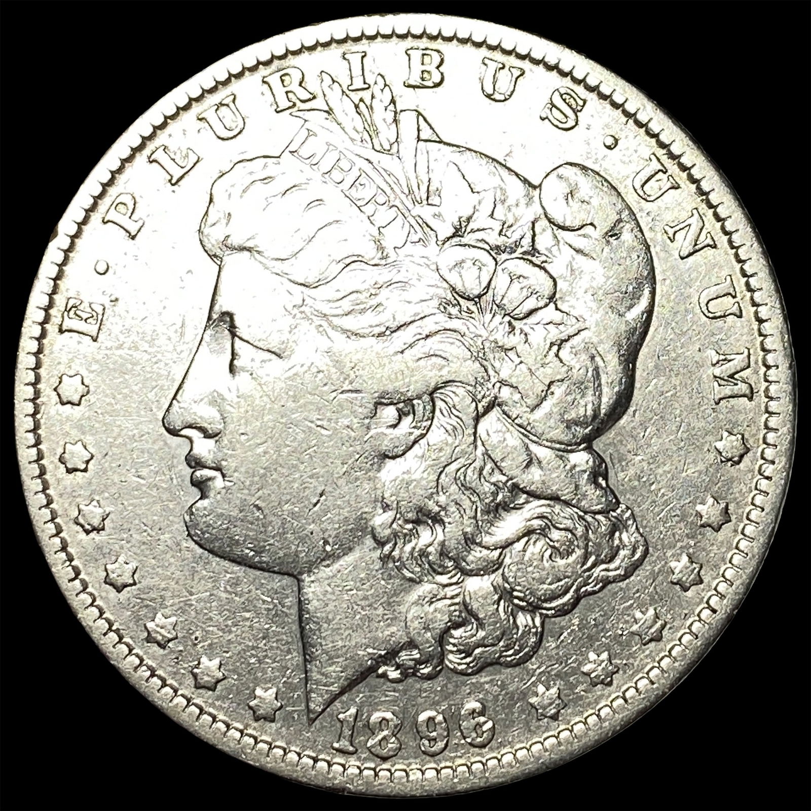 1896-O Silver Morgan Dollar NEARLY UNCIRCULATED (1 of 2)