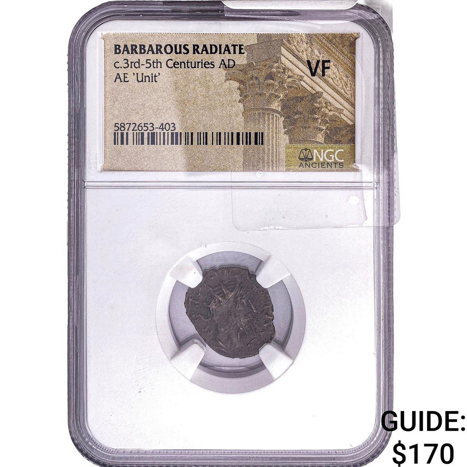 Gallic Barbarous Radiate Bronze Unit 3rd-5th Centuries AD NGC VF (1 of 2)