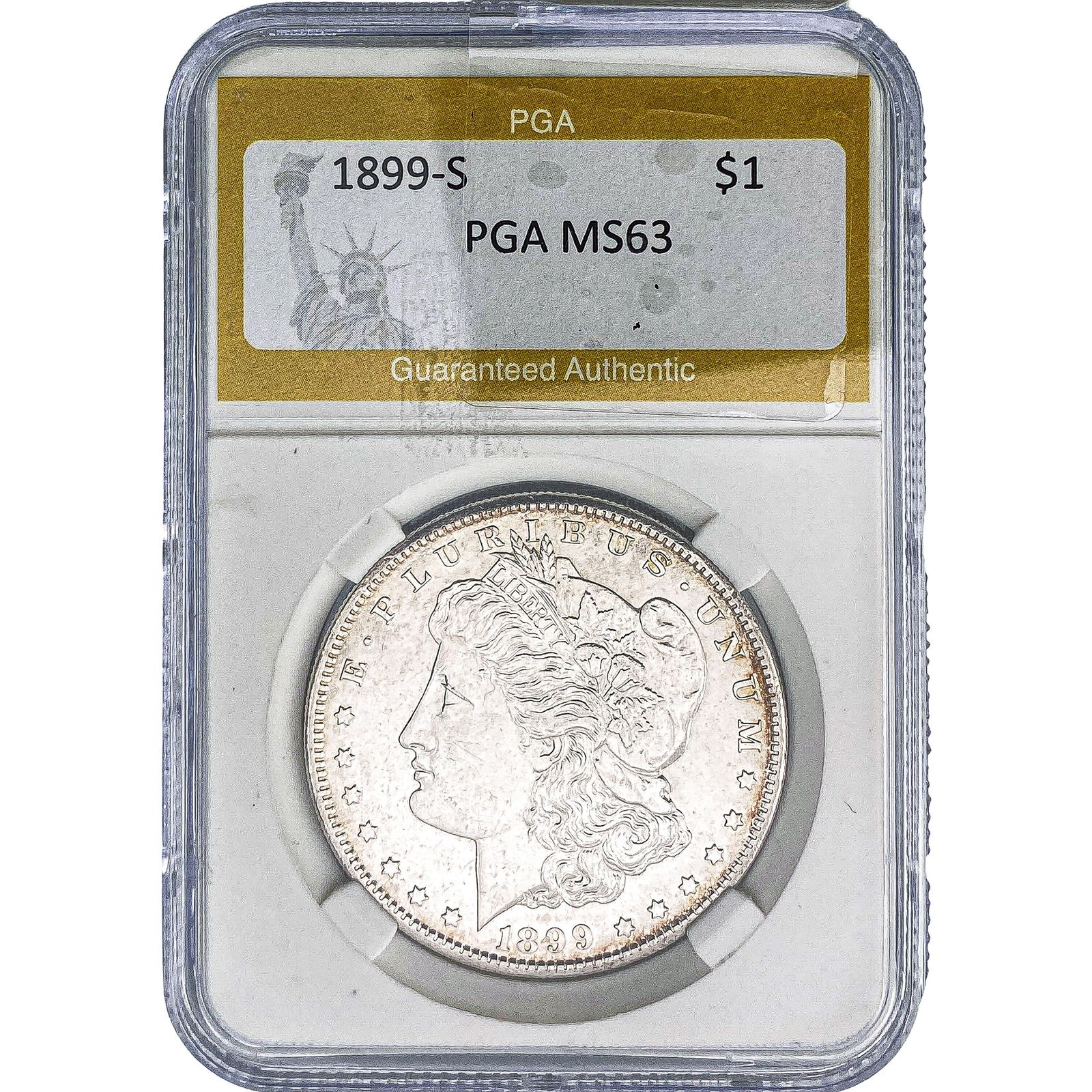 1899-S Morgan Silver Dollar PGA MS63 (1 of 2)