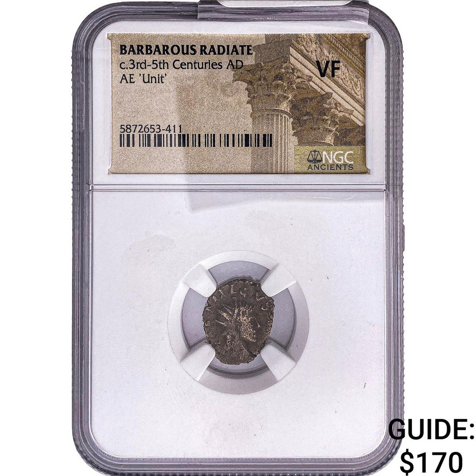 Gallic Barbarous Radiate Bronze Unit 3rd-5th Centuries AD NGC VF (1 of 2)