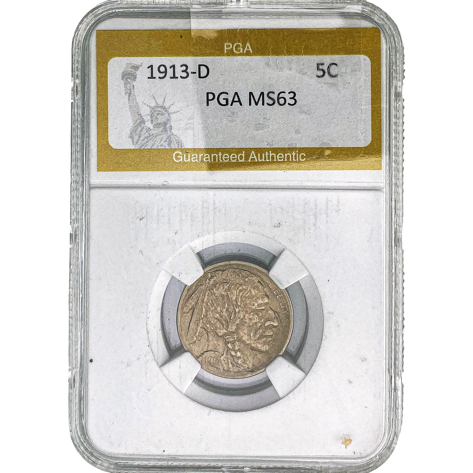 1913-D Buffalo Nickel PGA MS63 (1 of 2)