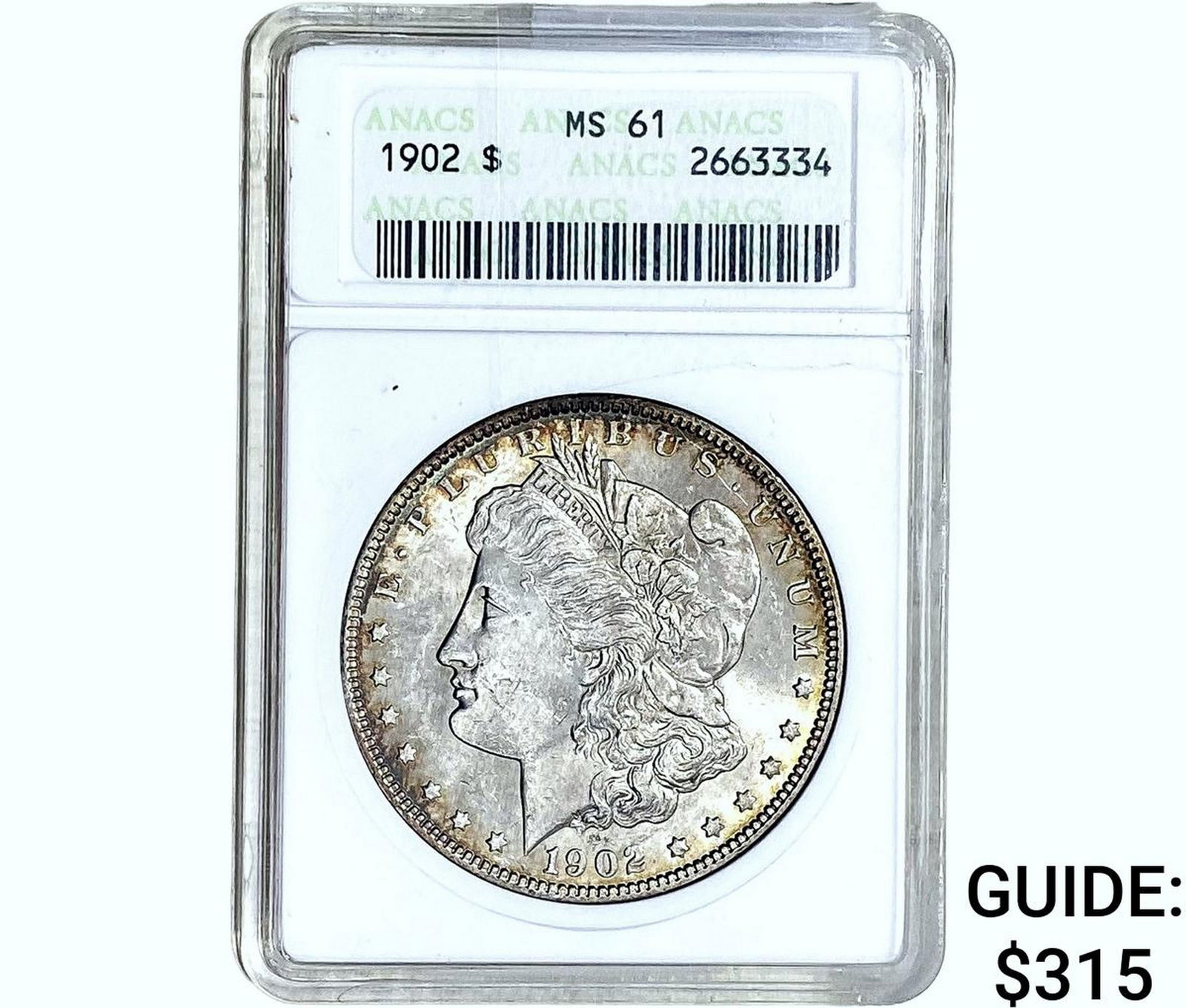 1902 Morgan Silver Dollar ANACS MS61 (1 of 2)