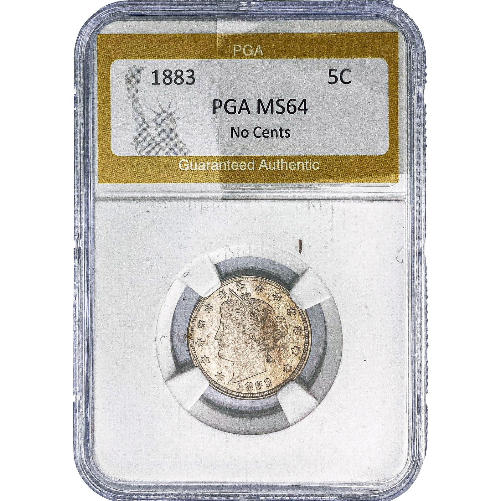 1883 Liberty Victory Nickel PGA MS64 No Cents: 1883 Liberty Victory Nickel PGA MS64 No Cents