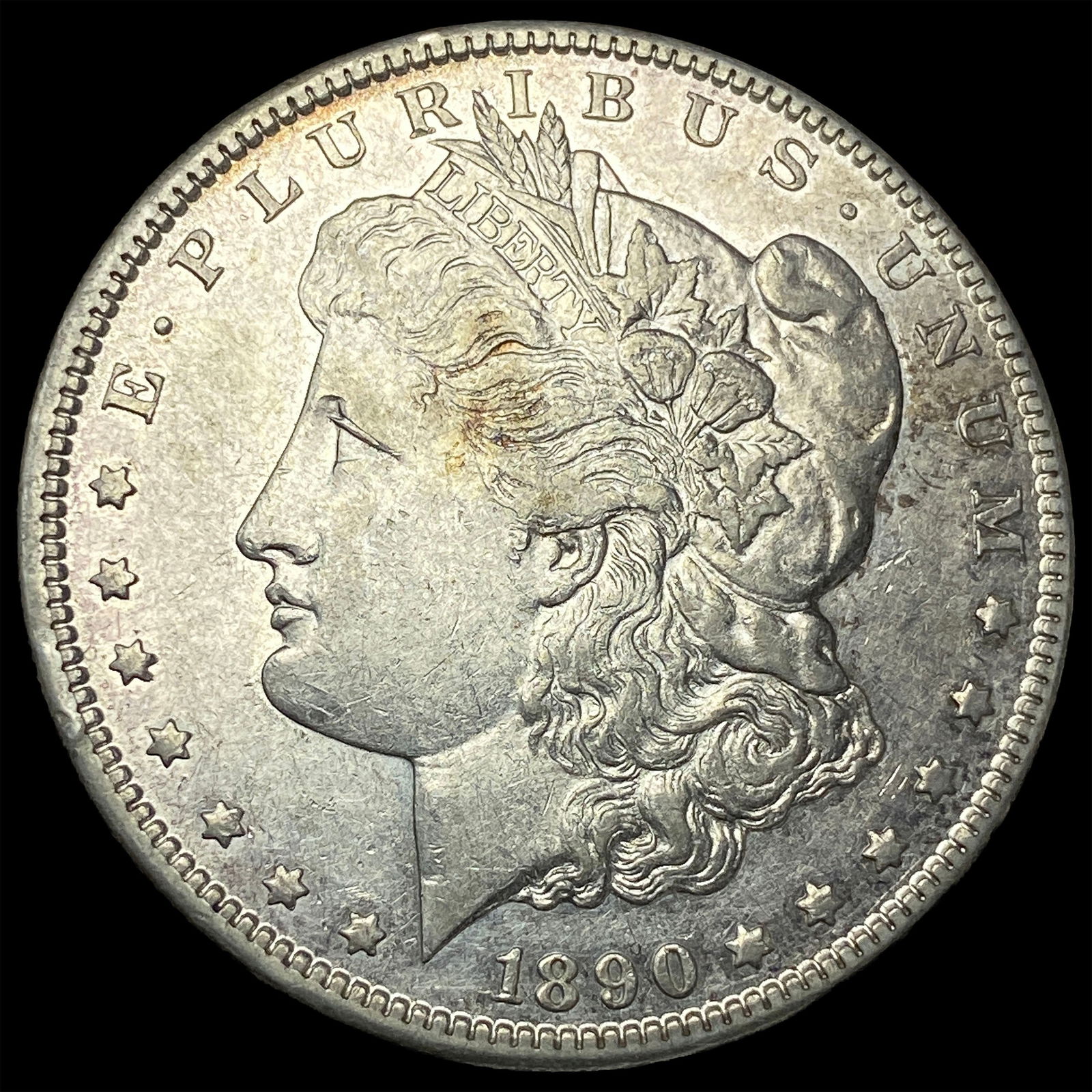 1890-CC Silver Morgan Dollar CLOSELY UNCIRCULATED: 1890-CC Silver Morgan Dollar CLOSELY UNCIRCULATED