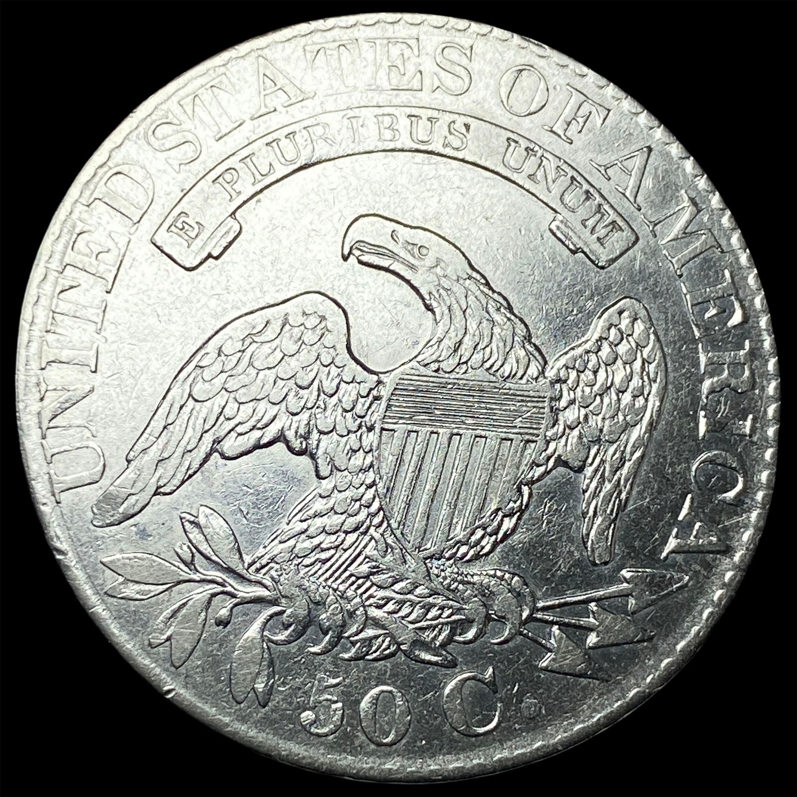 1827 Capped Bust Half Dollar CLOSELY UNCIRCULATED - 2