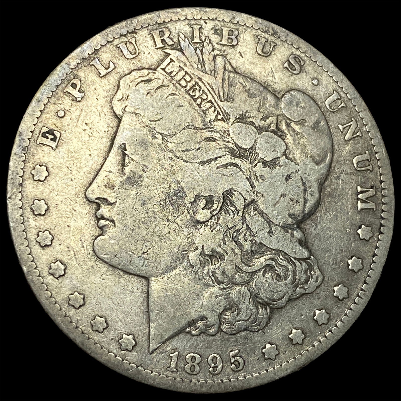 1895-S Silver Morgan Dollar LIGHTLY CIRCULATED: 1895-S Silver Morgan Dollar LIGHTLY CIRCULATED
