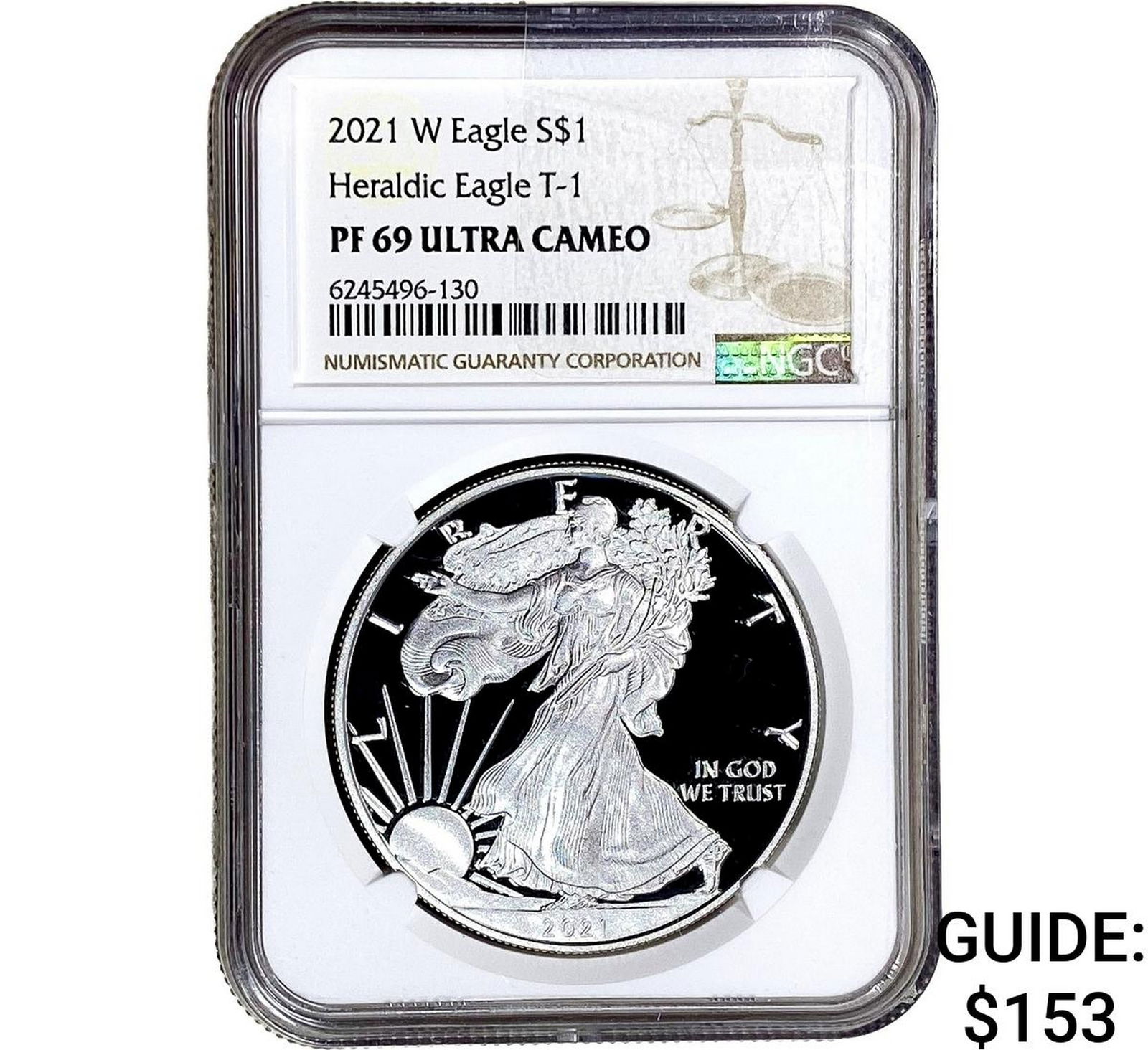 2021-W Silver Eagle NGC PF69 Hearldic Eagle T-1 UC: 2021-W Silver Eagle NGC PF69 Hearldic Eagle T-1 UC