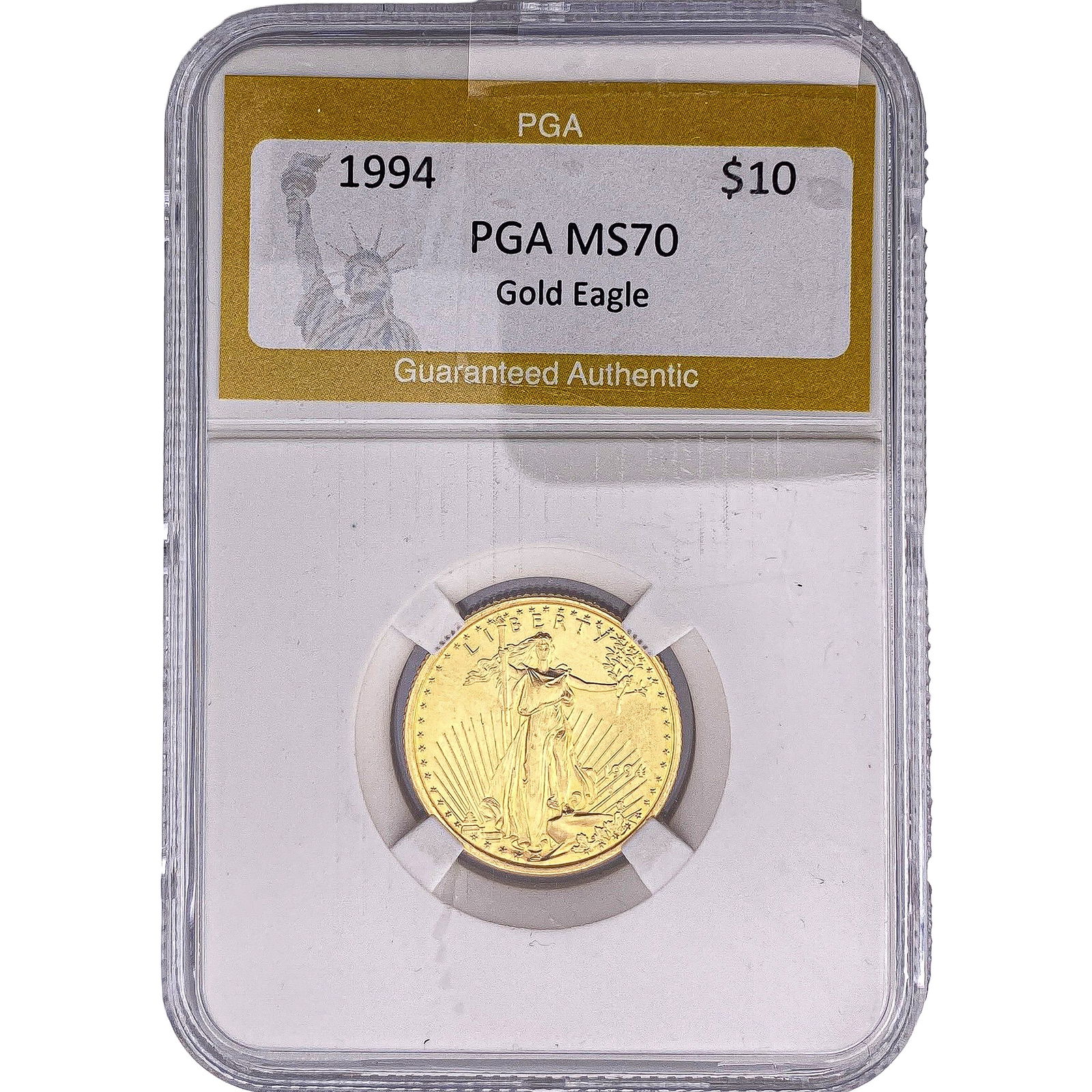 1994 1/4oz $10 Gold Eagle PGA MS70: 1994 1/4oz $10 Gold Eagle PGA MS70