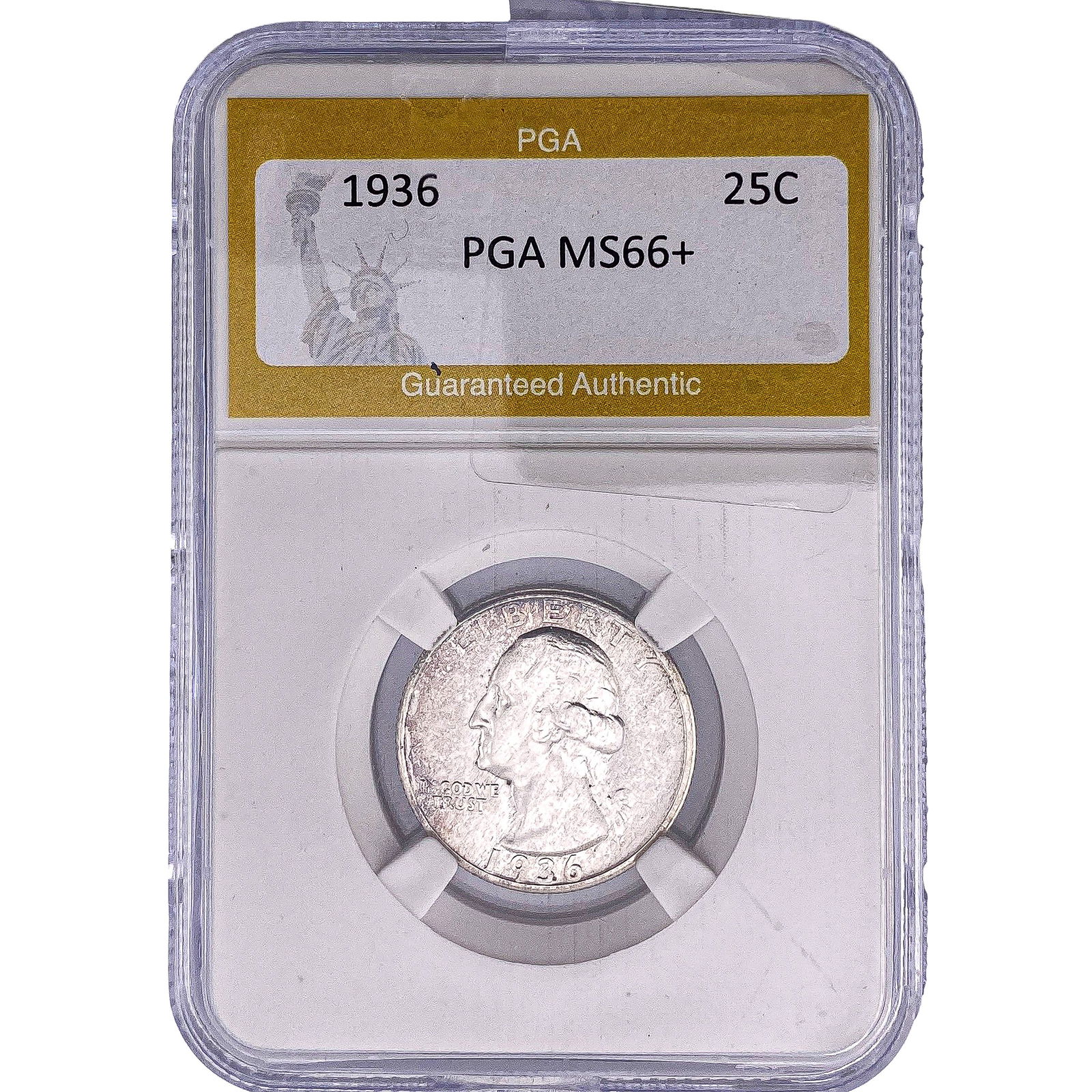 1936 Washington Silver Quarter PGA MS66+: 1936 Washington Silver Quarter PGA MS66+