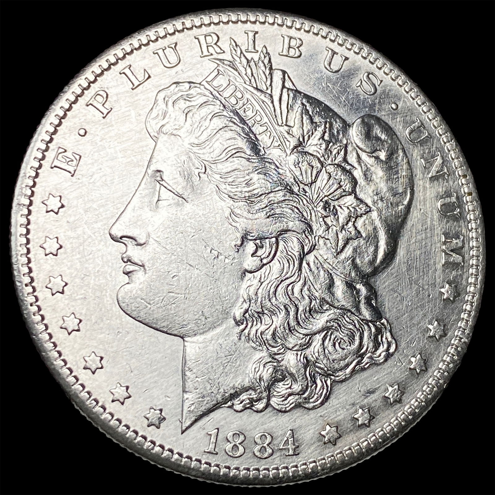 1884-S Silver Morgan Dollar CHOICE AU: 1884-S Silver Morgan Dollar CHOICE AU