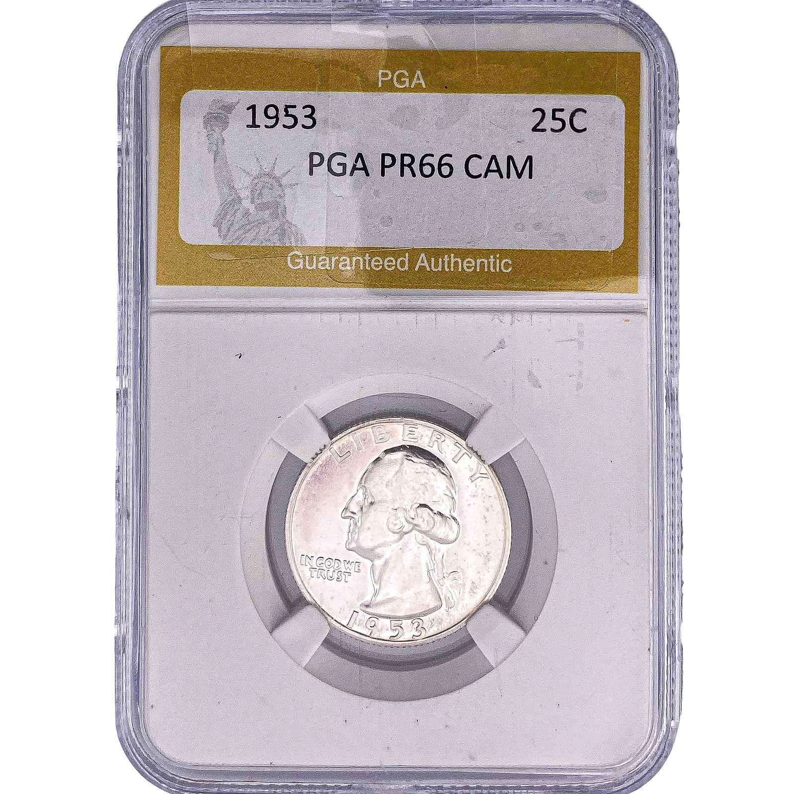 1953 Washington Silver Quarter PGA PR66 CAM: 1953 Washington Silver Quarter PGA PR66 CAM