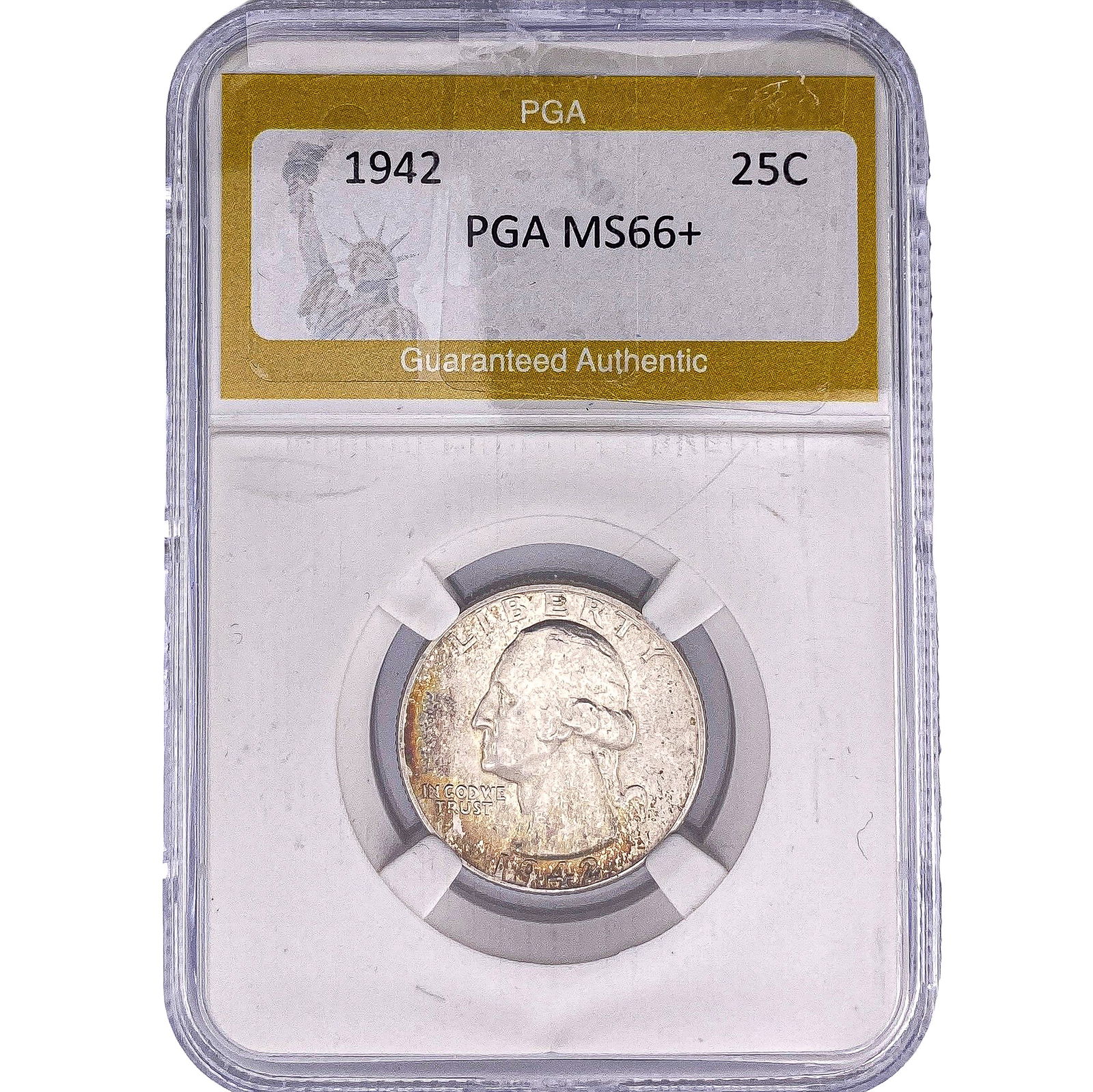 1942 Washington Silver Quarter PGA MS66+: 1942 Washington Silver Quarter PGA MS66+