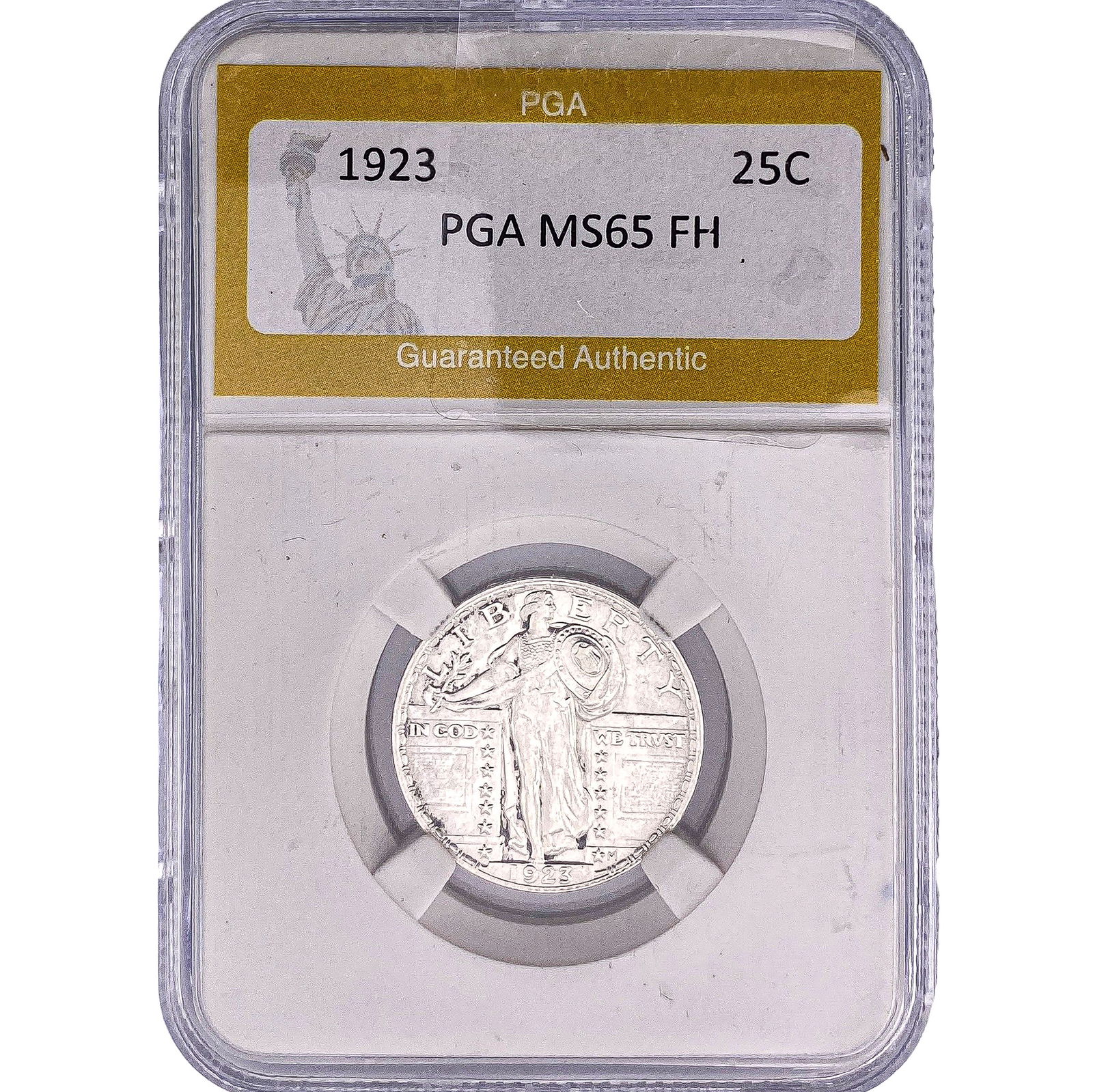 1923 Standing Liberty Quarter PGA MS65 FH: 1923 Standing Liberty Quarter PGA MS65 FH