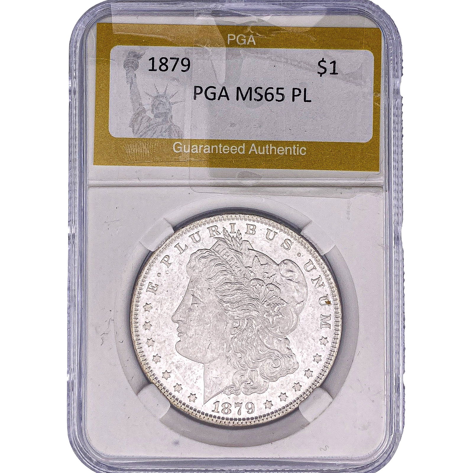 1879 Morgan Silver Dollar PGA MS65 PL: 1879 Morgan Silver Dollar PGA MS65 PL