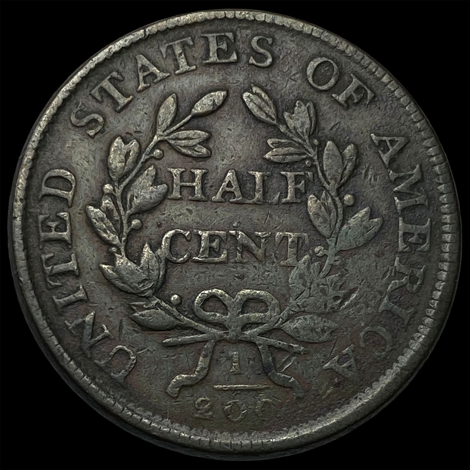 1806 Copper Half Cent Draped Bust LIGHTLY CIRCULATED - 2