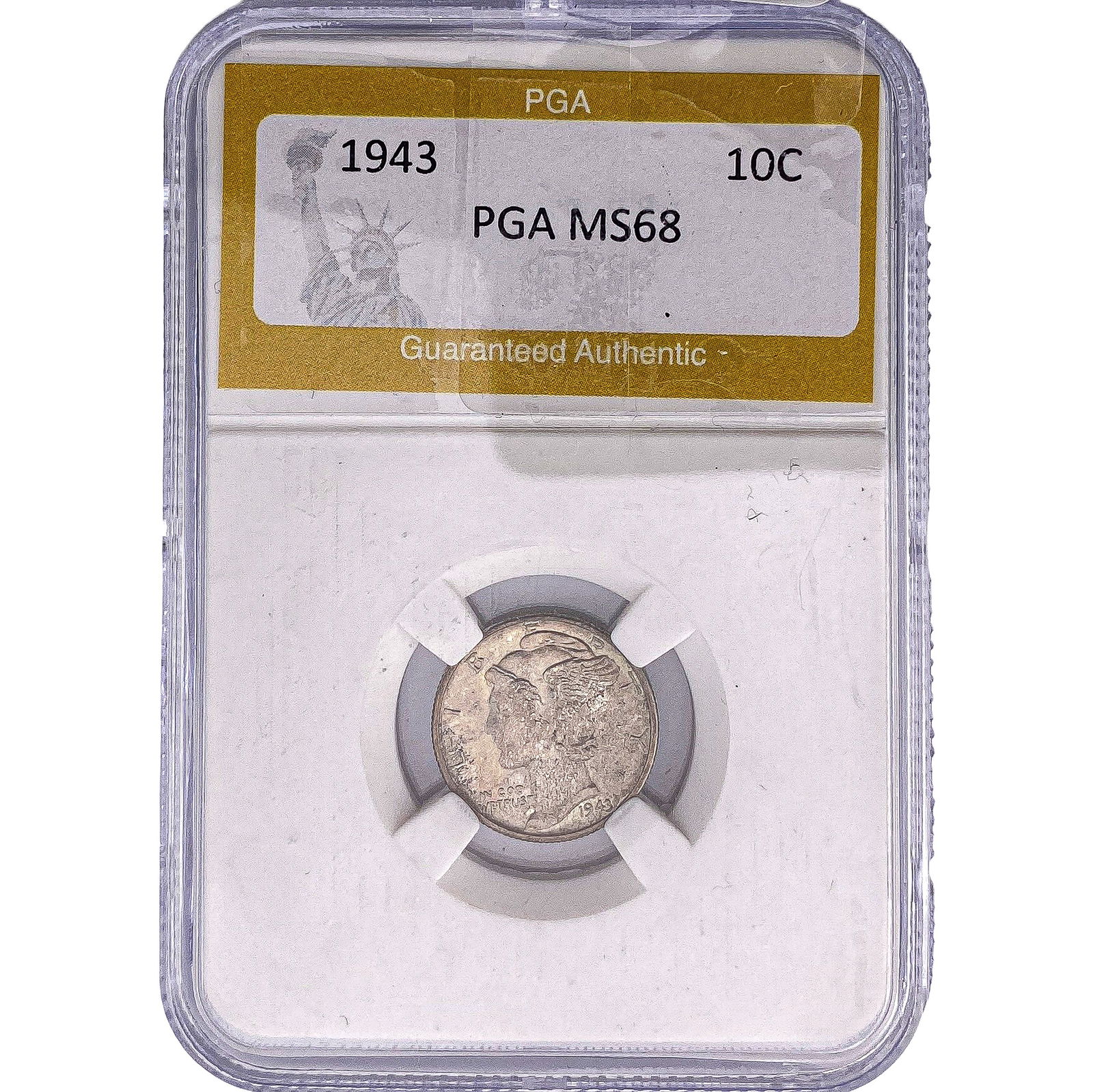 1943 Mercury Silver Dime PGA MS68 (1 of 2)