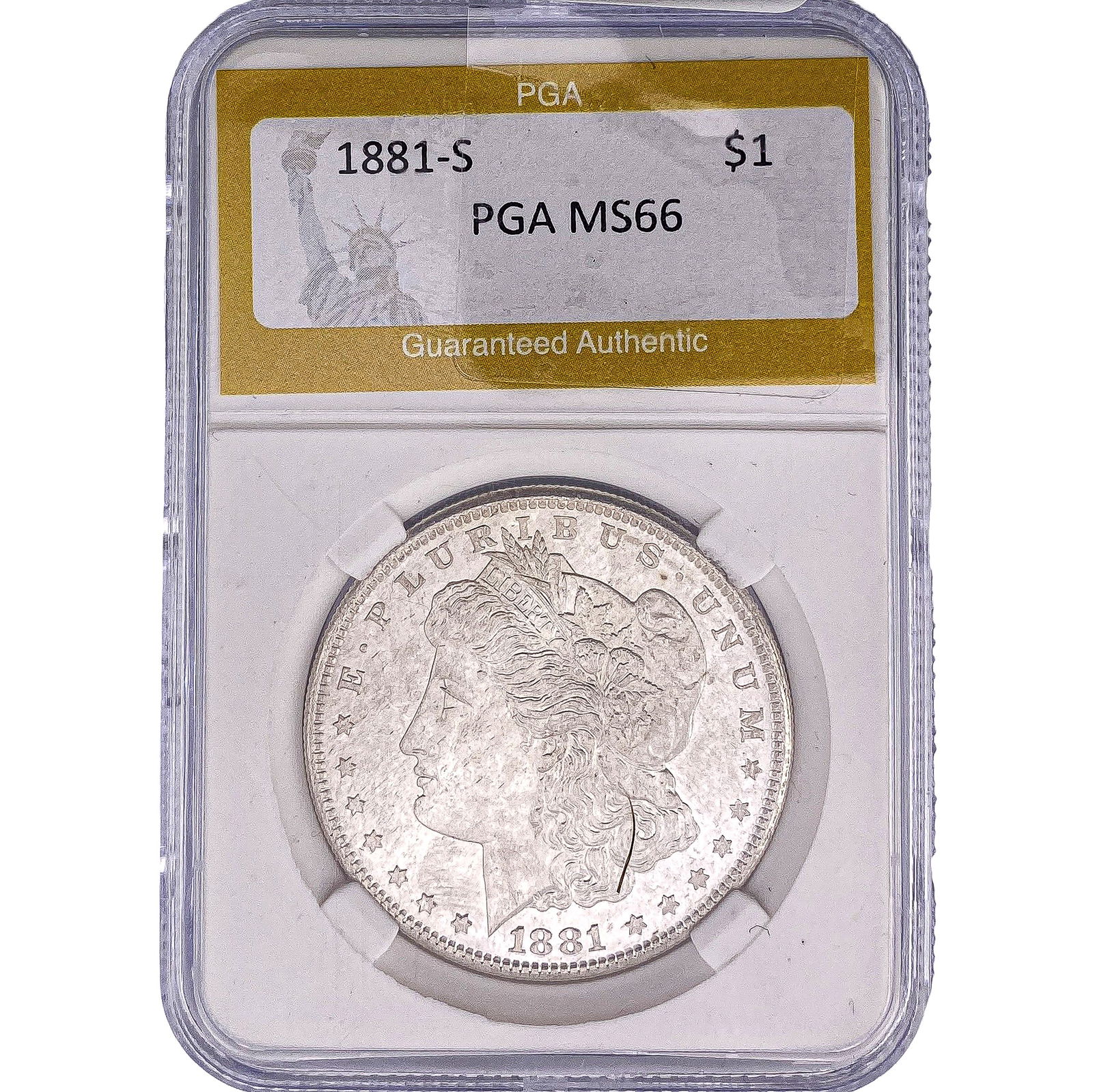1881-S Morgan Silver Dollar PGA MS66 (1 of 2)
