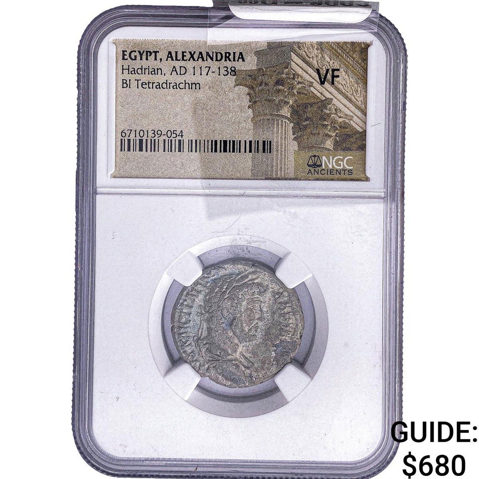 Roman Egypt Hadrian 117-138 AD Bi Tetradrachm NGC VF (1 of 2)