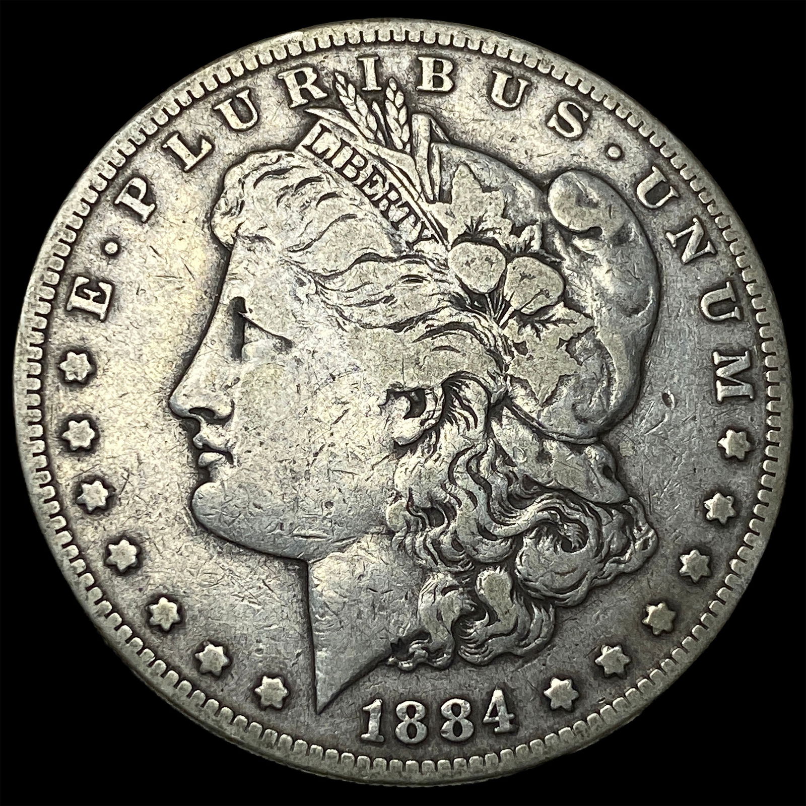 1884 Morgan Silver Dollar ABOUT UNCIRCULATED: 1884 Morgan Silver Dollar ABOUT UNCIRCULATED