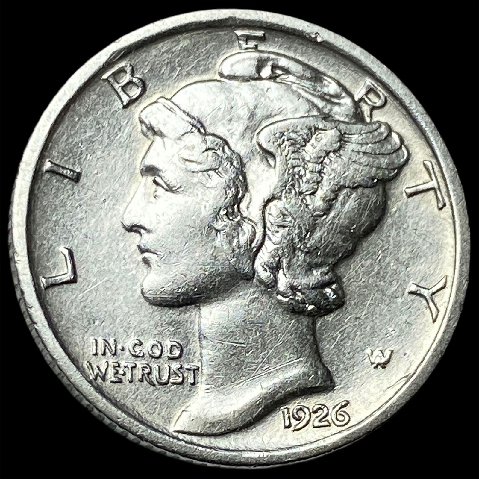 1926-D Silver Mercury Dime CLOSELY UNCIRCULATED (1 of 2)