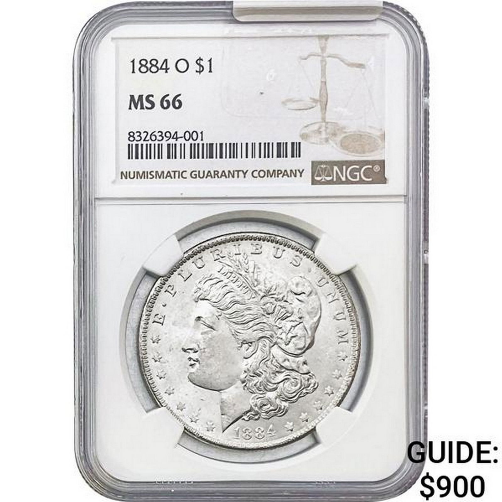 1884-O Morgan Silver Dollar NGC MS66 (1 of 2)